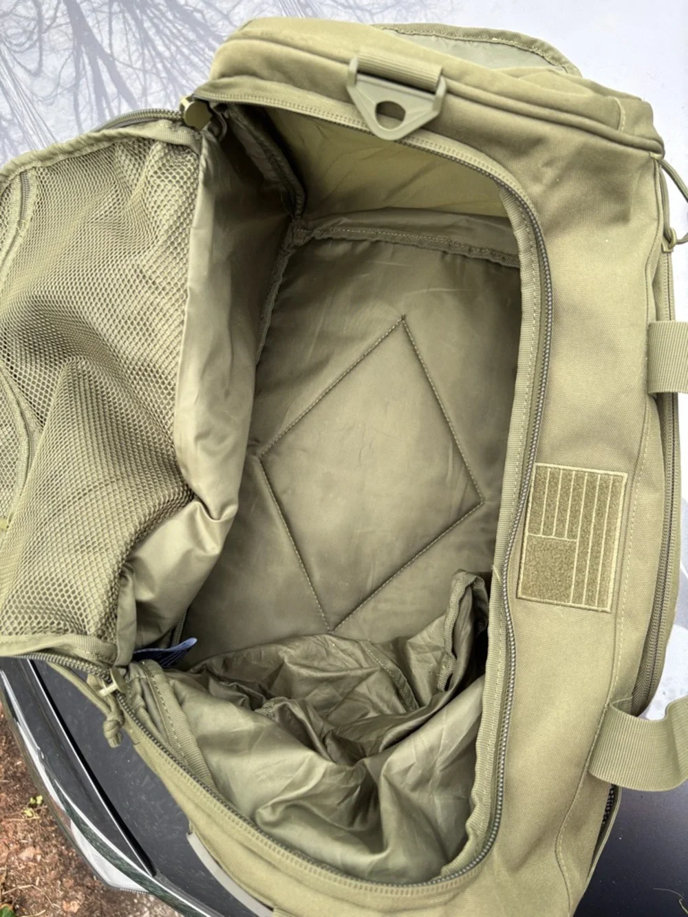 Highland Tactical Squad 1.0 green military duffel bag heavy duty travel